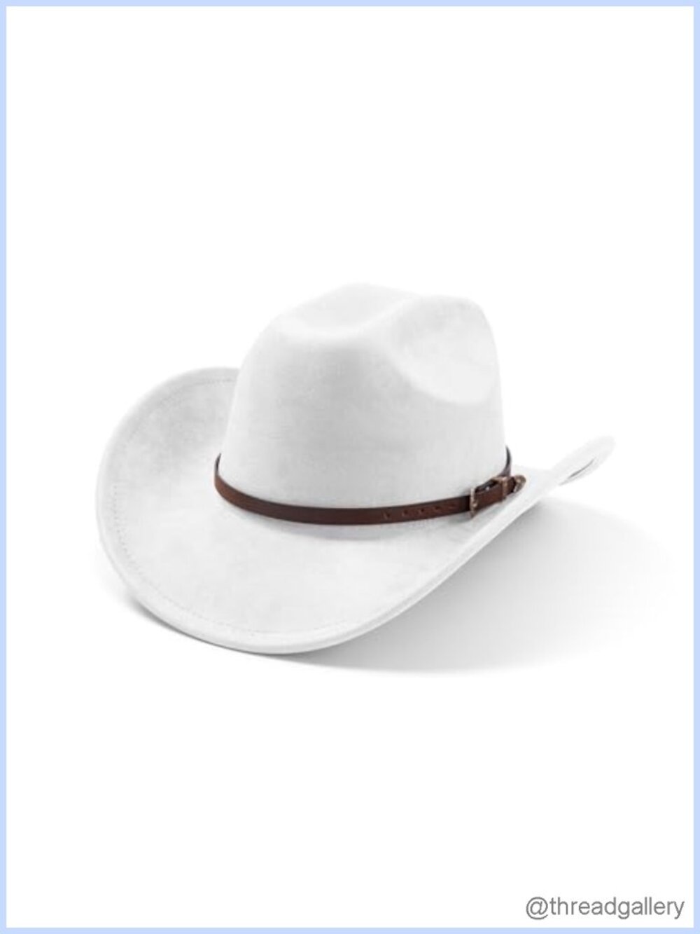 Cowboy Hat Wide Brim Felt Suede Western Hats for Women and Men Adjustable